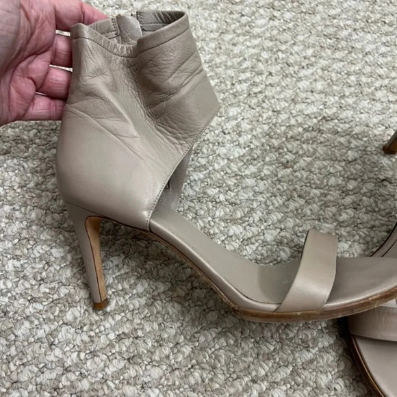 Vince heels strappy leather size 7.5 brown  gray - Picture 4 of 13